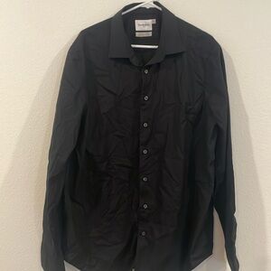 Good fellow size extra large 17 and 17 1/2 black button-down, long sleeve shirt